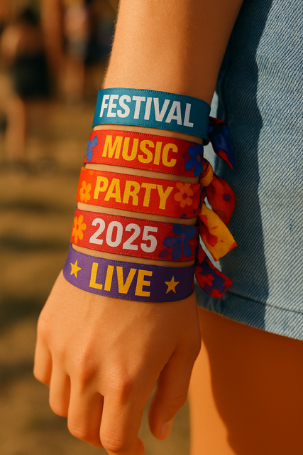 Bracelet festival personnalisé